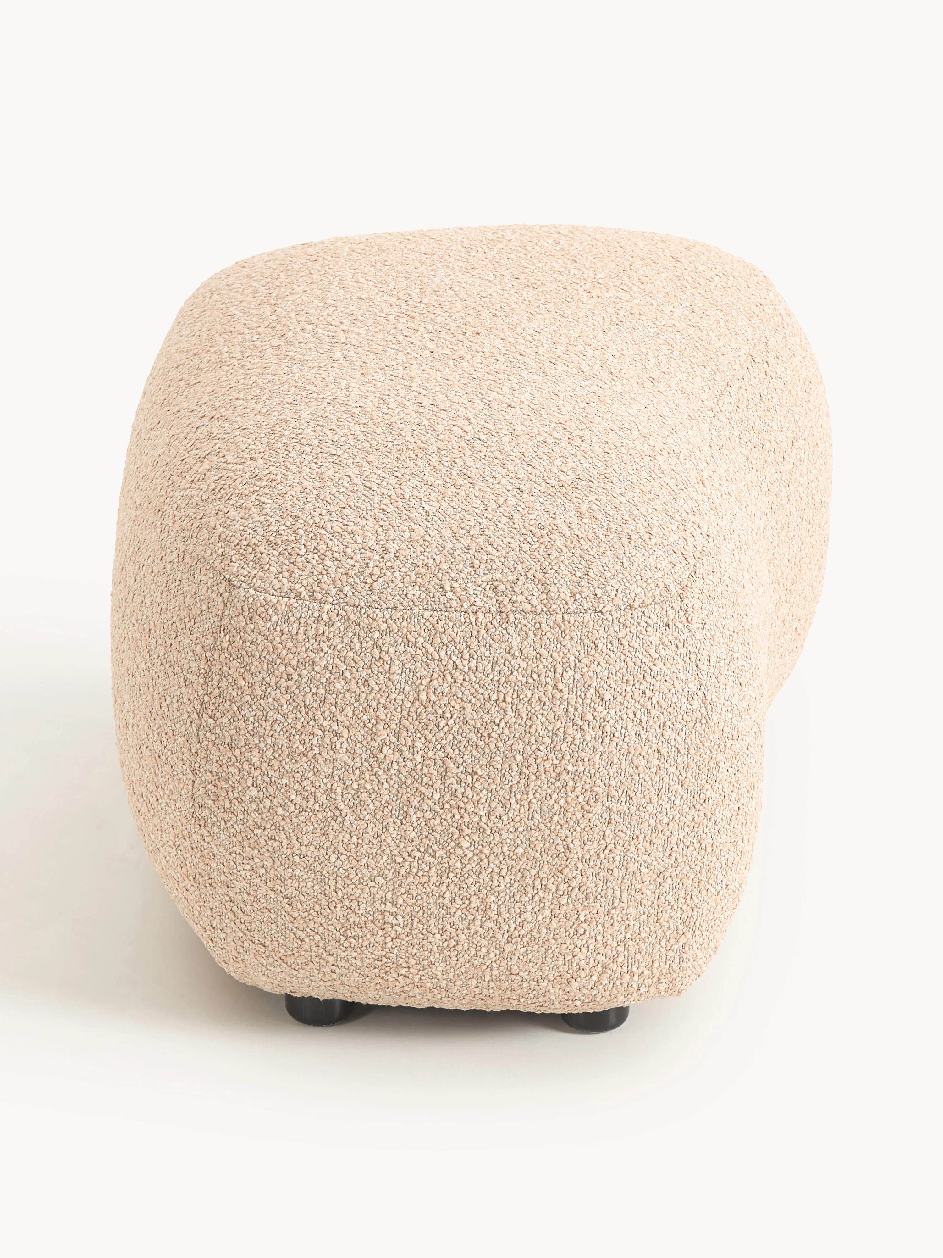 Bouclé voetenbank Alba