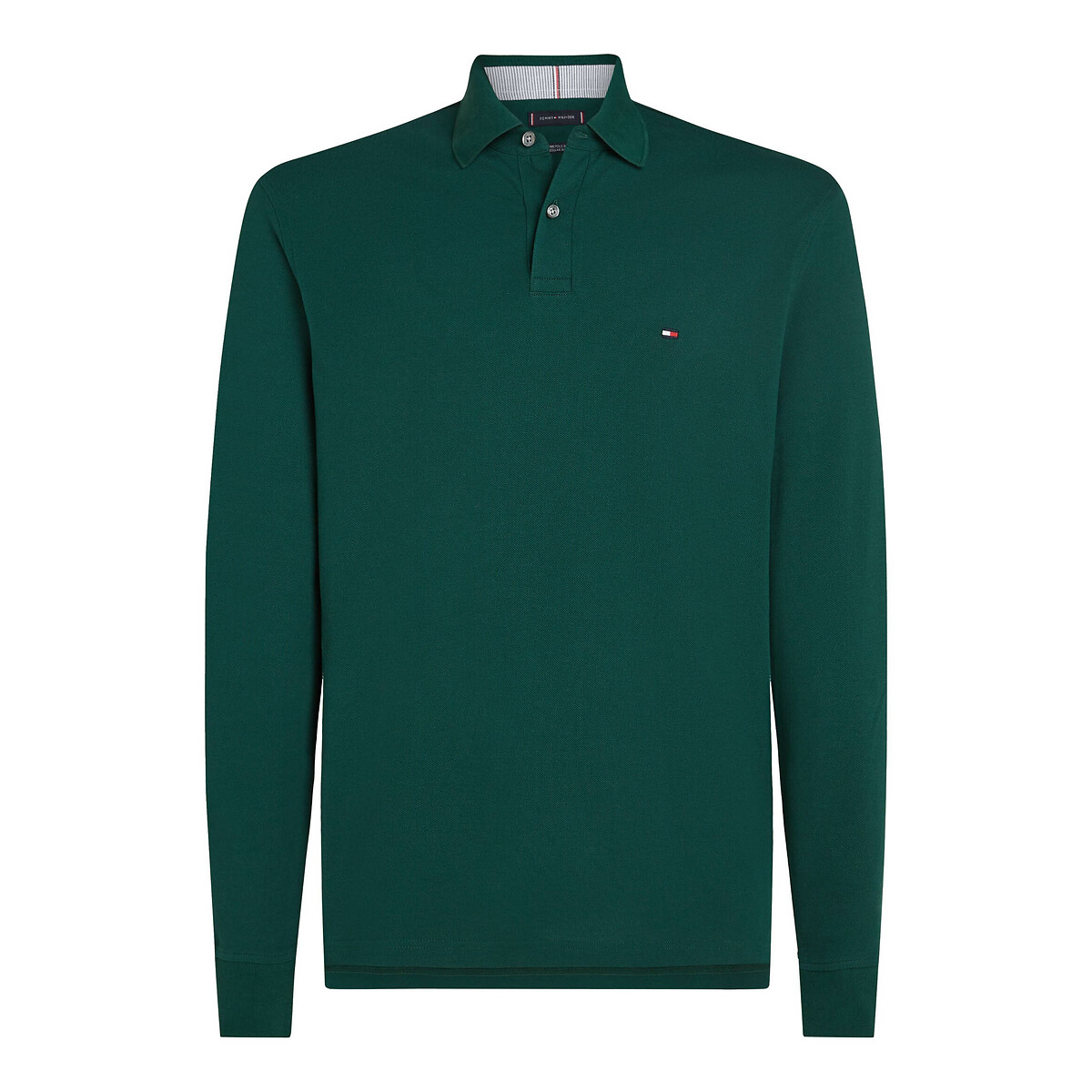 TOMMY HILFIGER<br>Camisa polo reta de manga comprida, malha piqué 1985