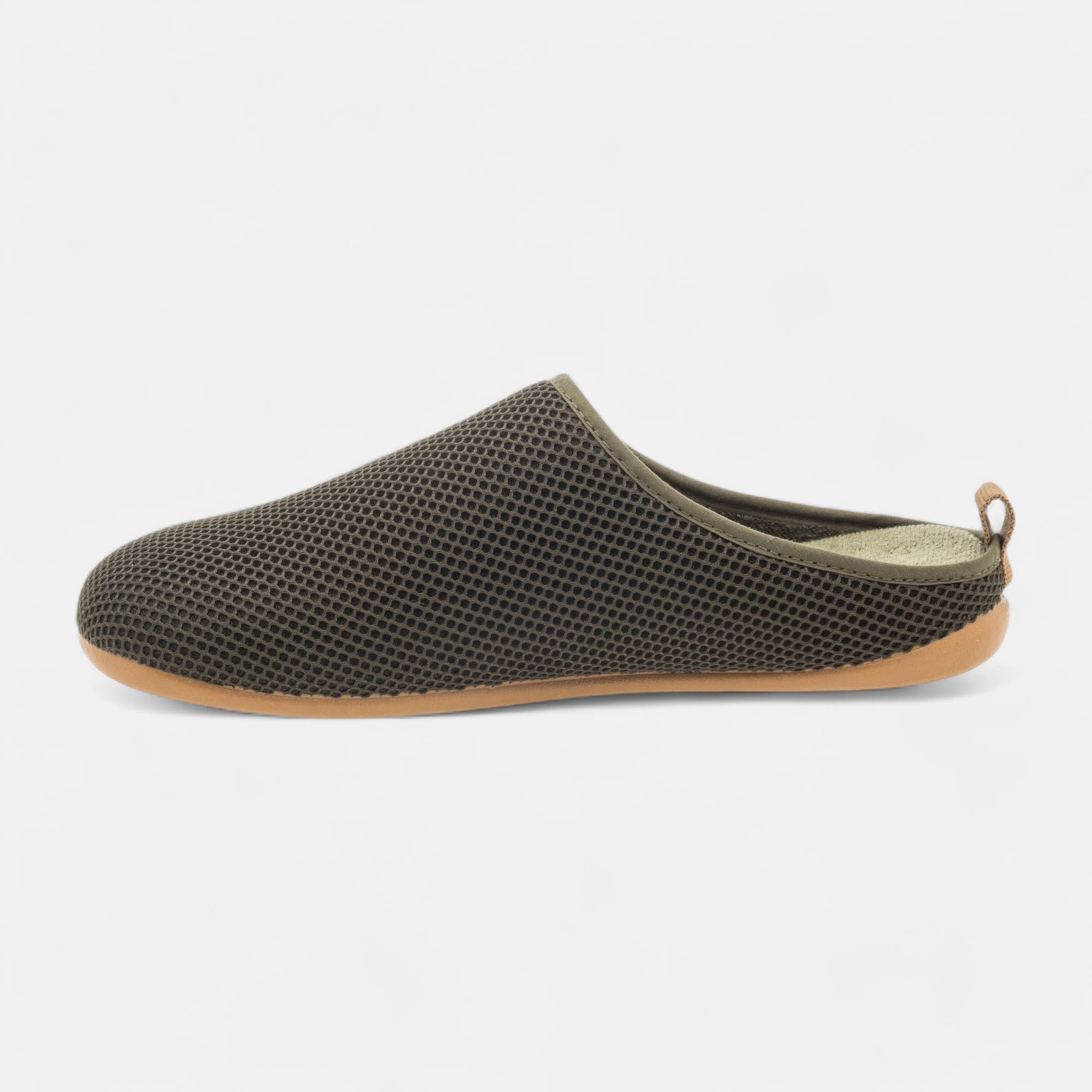 Pantoufles mules Homme kaki