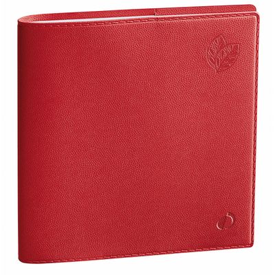 Agenda Equology - 1 semaine sur 2 pages - 16 x 16 cm - rouge cerise - Quo Vadis