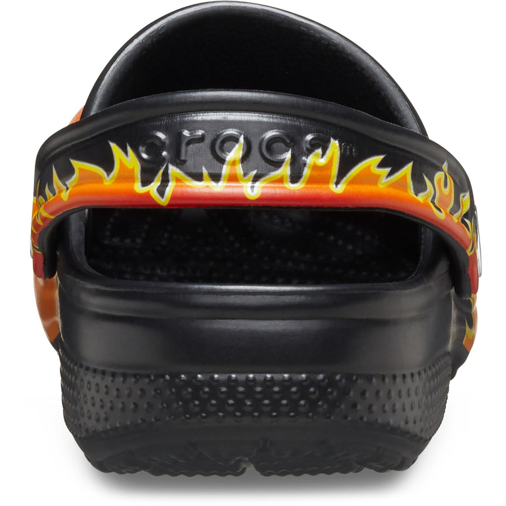 Køb Crocs Black/Multi Classic Flames Clog