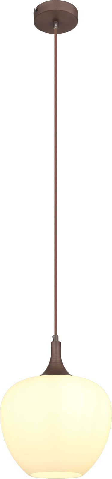 Hängeleuchte - kaffeefarben-opal - Ø 24 cm
