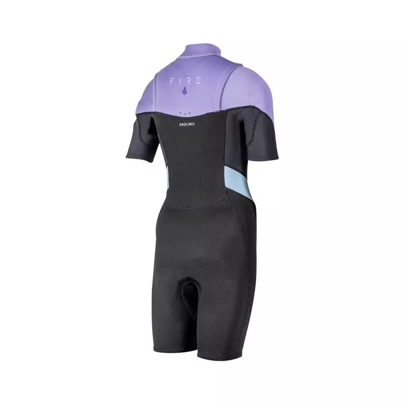 Combinaison shorty femme PROLIMIT Fire Freezip 2/2 Q-lining FL Lavender/Black