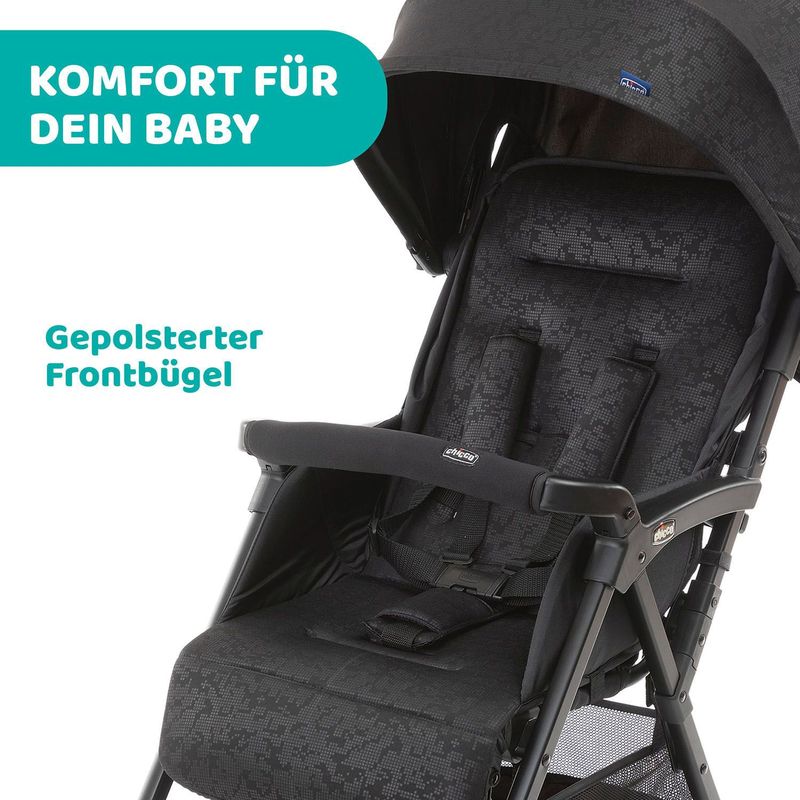 Chicco Buggy Ohlala-3 101 Cm Polyester/aluminium Zwart