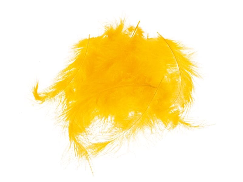 Opiflor Marabufedern 45g, Orange Grosse, weiche Federn zum Dekorieren