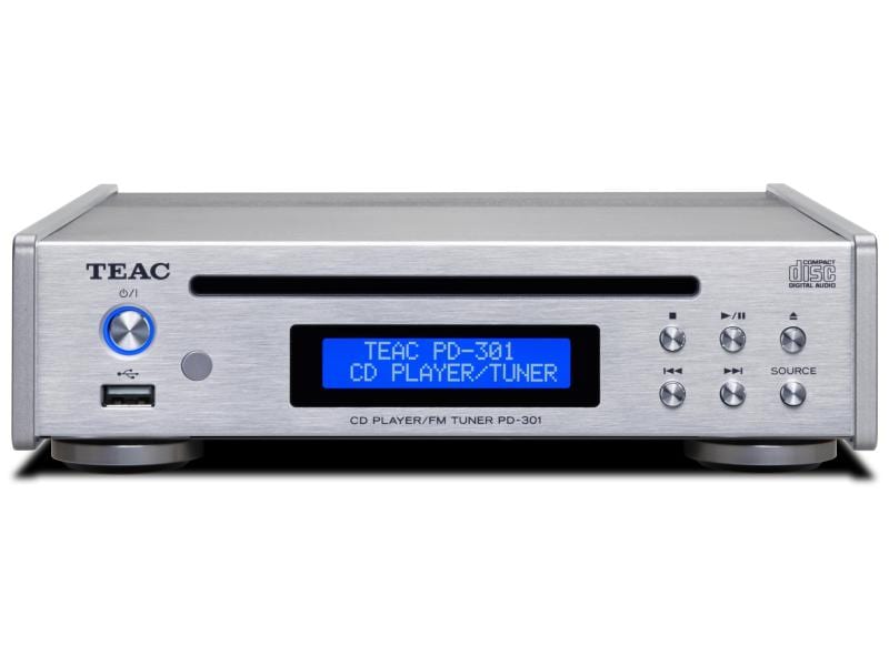 TEAC CD-Player/DAB -Tuner PD-301DAB-X-S Silber CD-/Medienplayer und DAB-UKW-Radio für die 301 Reference-Serie