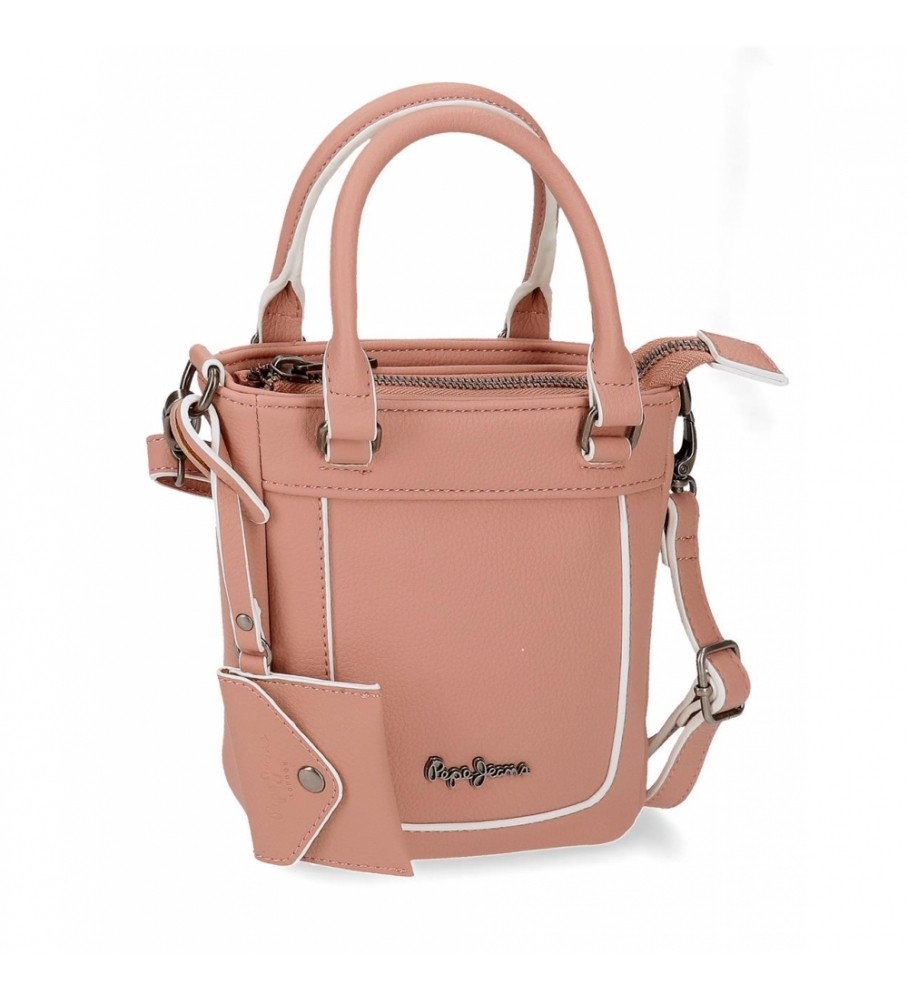 Bolsa de ombro Pepe Jeans Jeny rosa - 15x17,5x5cm -