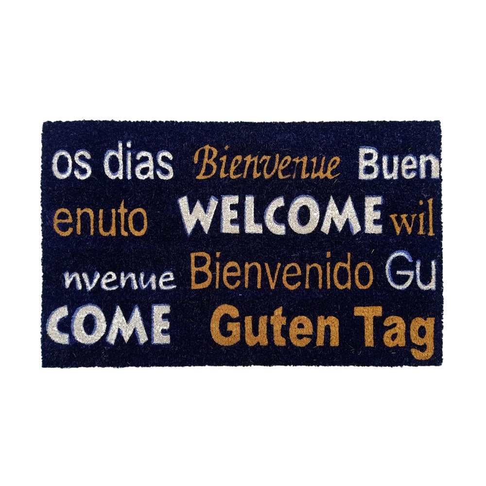 Kokosmat 'Welkom / Bienvenue / Bienvenido / Goede dag' - 40x60 cm