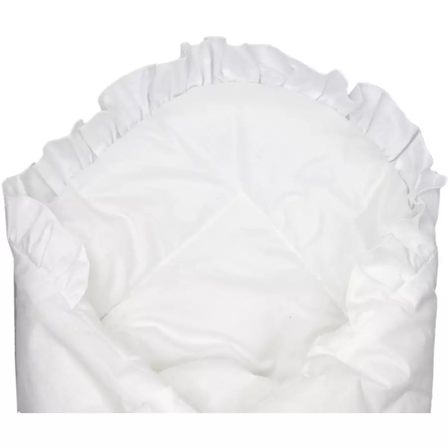 TupTam Unisex Baby Einschlagdecke mit Schleife weiß
