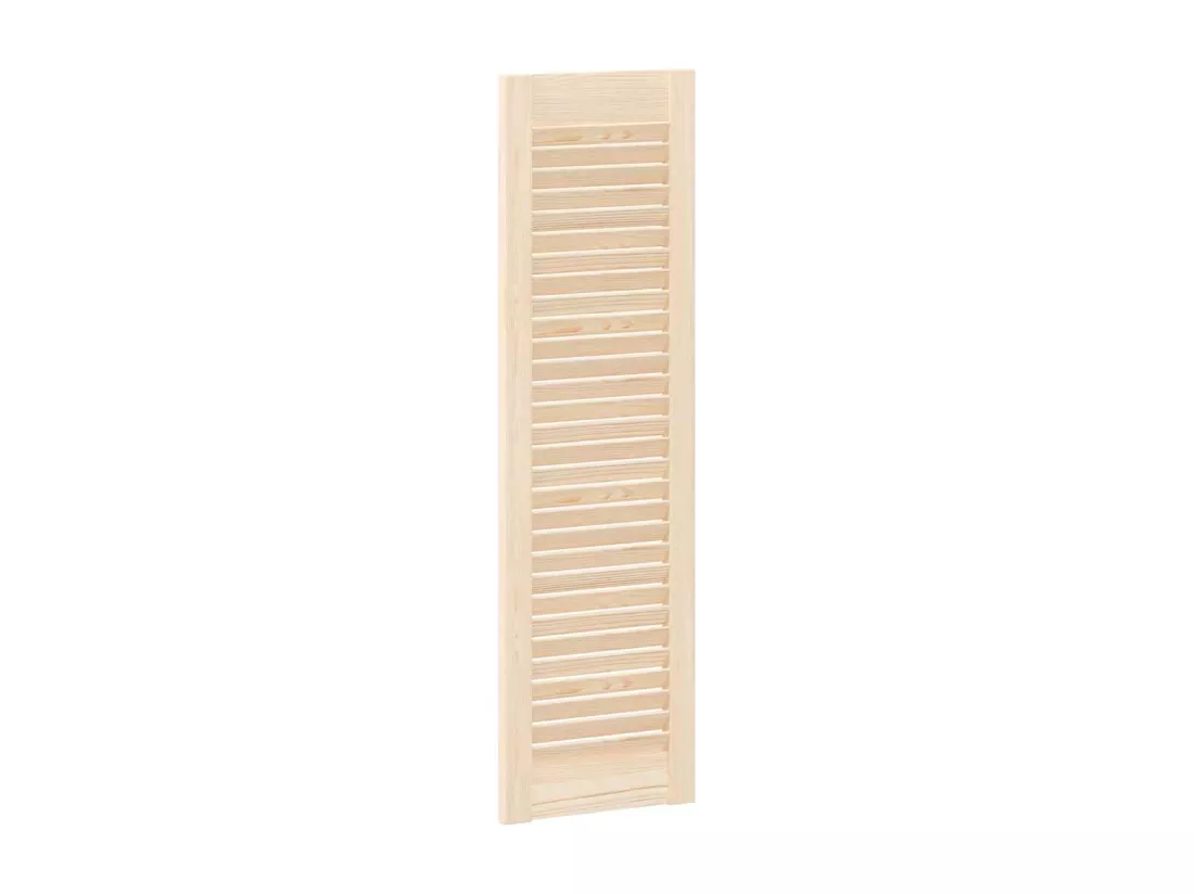 Portes d'armoire à persiennes 2 pcs 99x29,5 cm pin massif