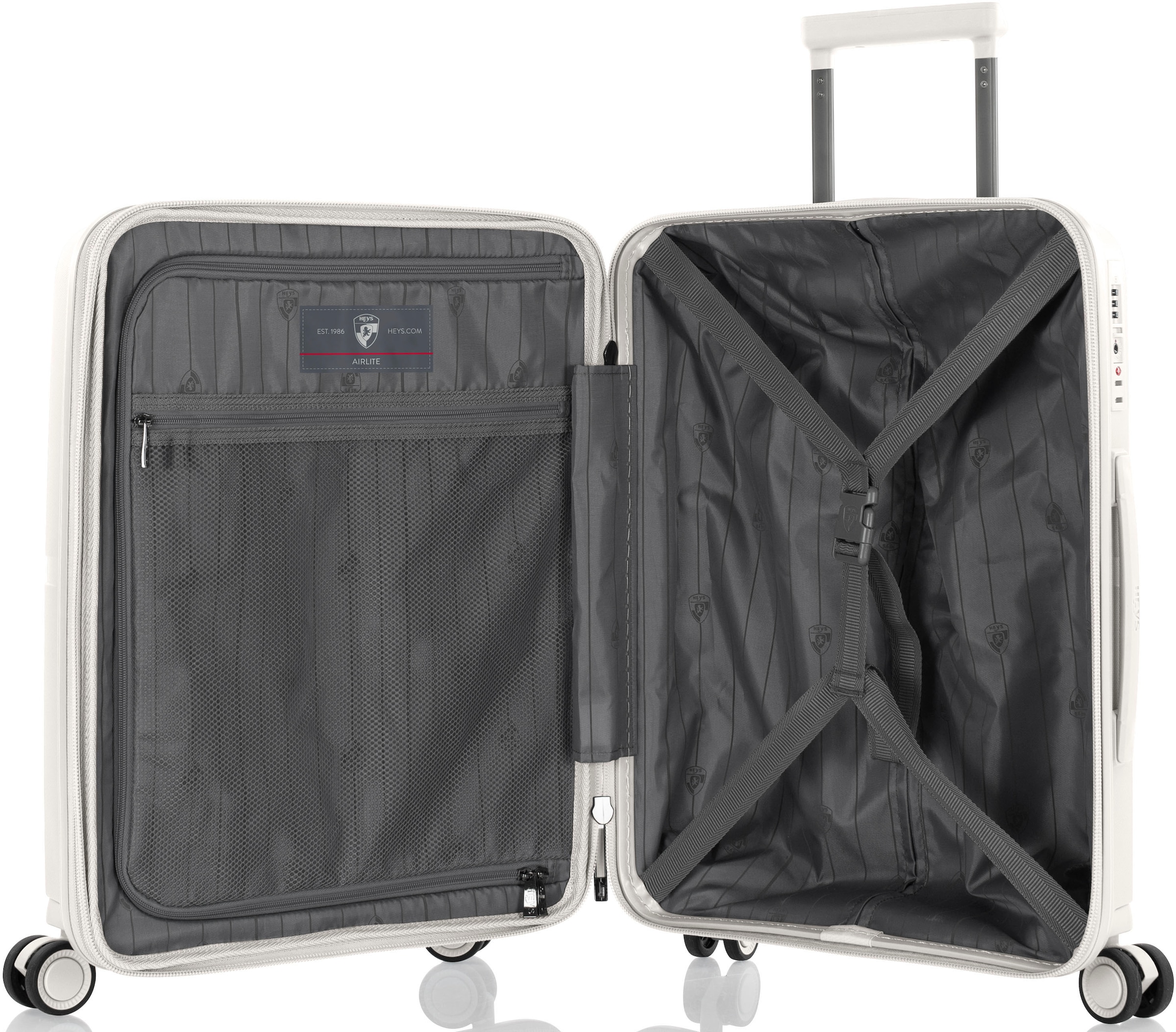 Heys Hartschalen-Trolley »AirLite, verschiedene Grössen und Farben« 47 l 4 Rollen Heys x Joachim Llambi Hartschalen-Koffer TSA Schloss
