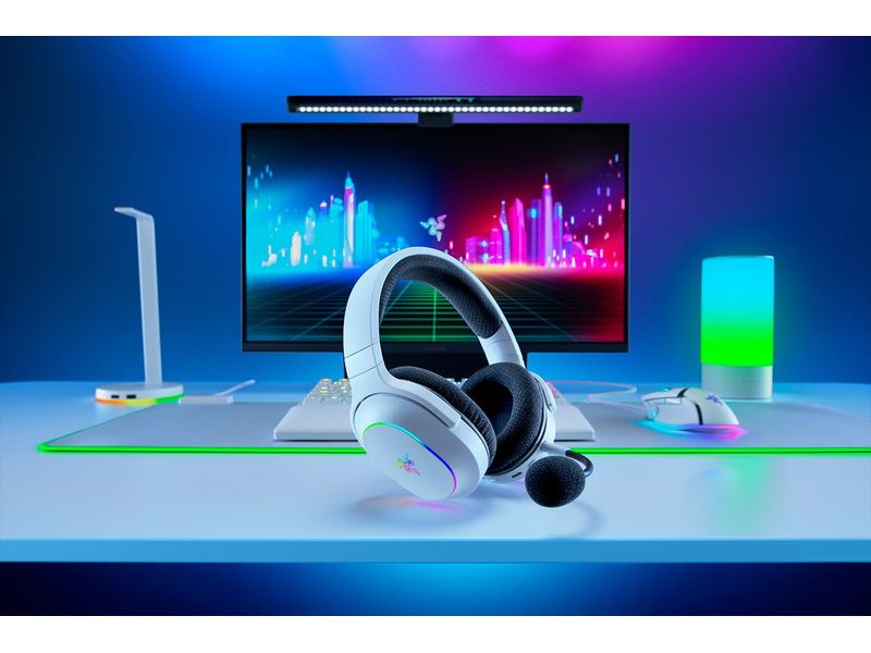 Razer Headset Barracuda X Chroma Weiss Kabellose Kopfhörer für Gaming