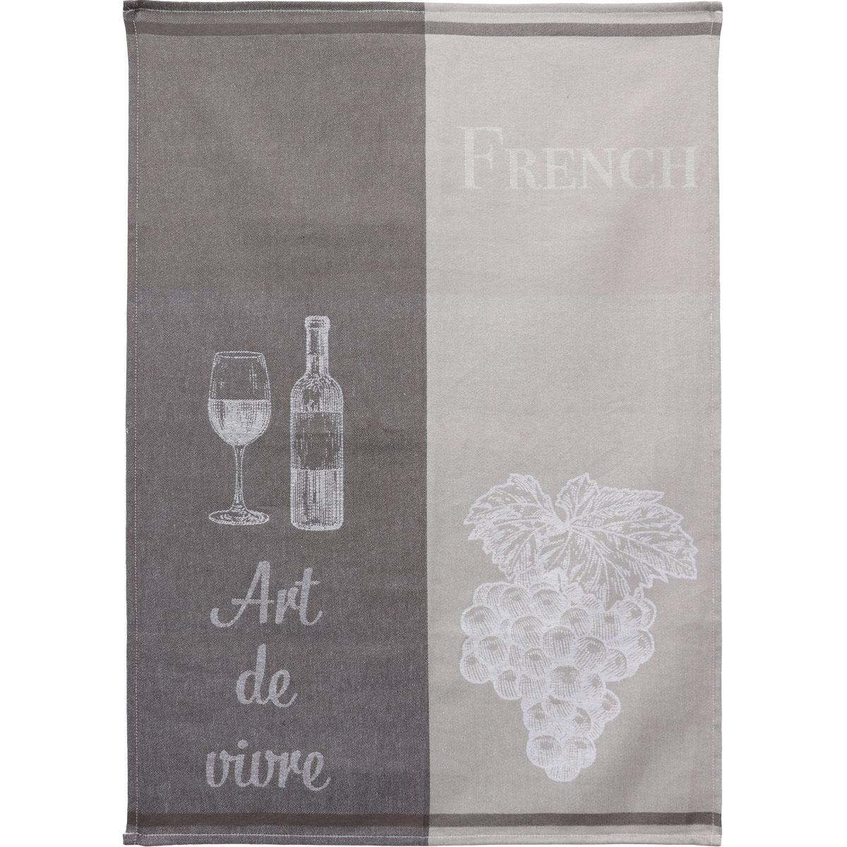 TORCHON JACQUARD 50X70CM COTON ST EMILION