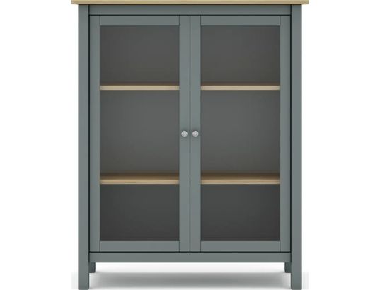 CONCEPT1 - Vitrine Misti 2P vert kaki chene 90 x 40 x h110