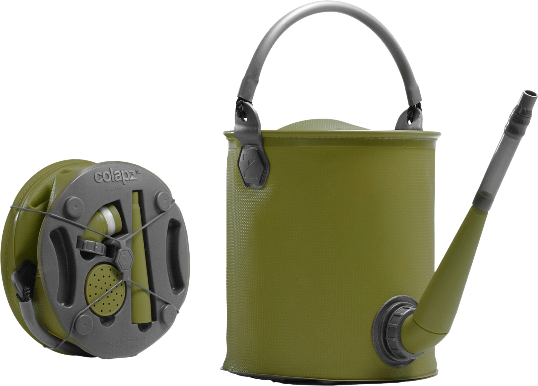 Colapz faltbare Gießkanne und Eimer olive green