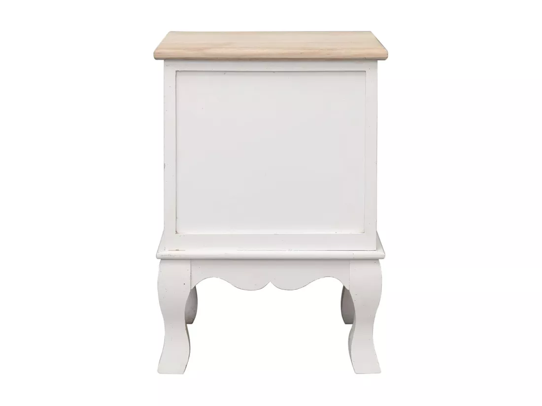 2 pcs Tables de chevet 35x30x50 cm Bois de Paulownia