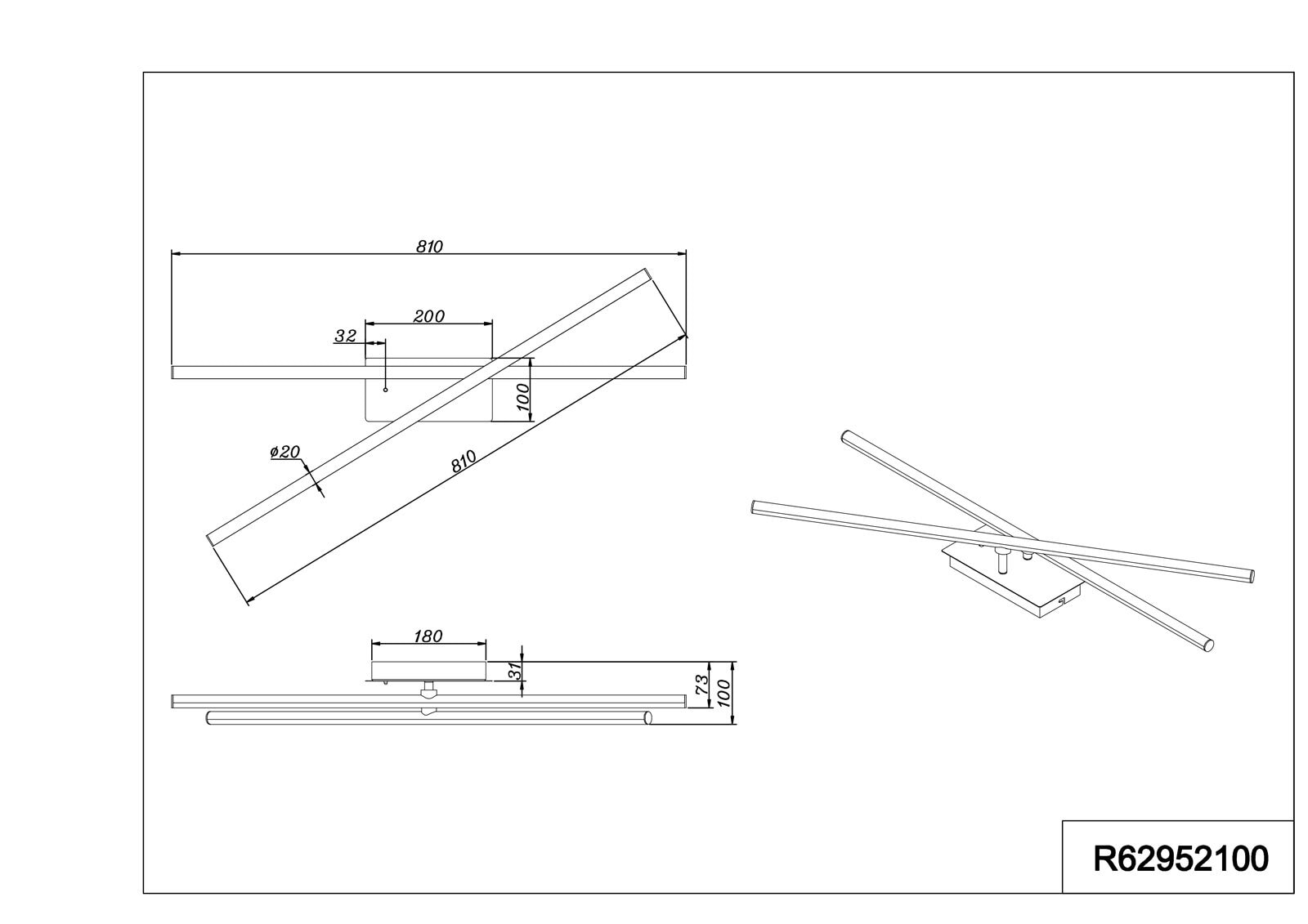 RL LED Deckenlampe X-STRADA