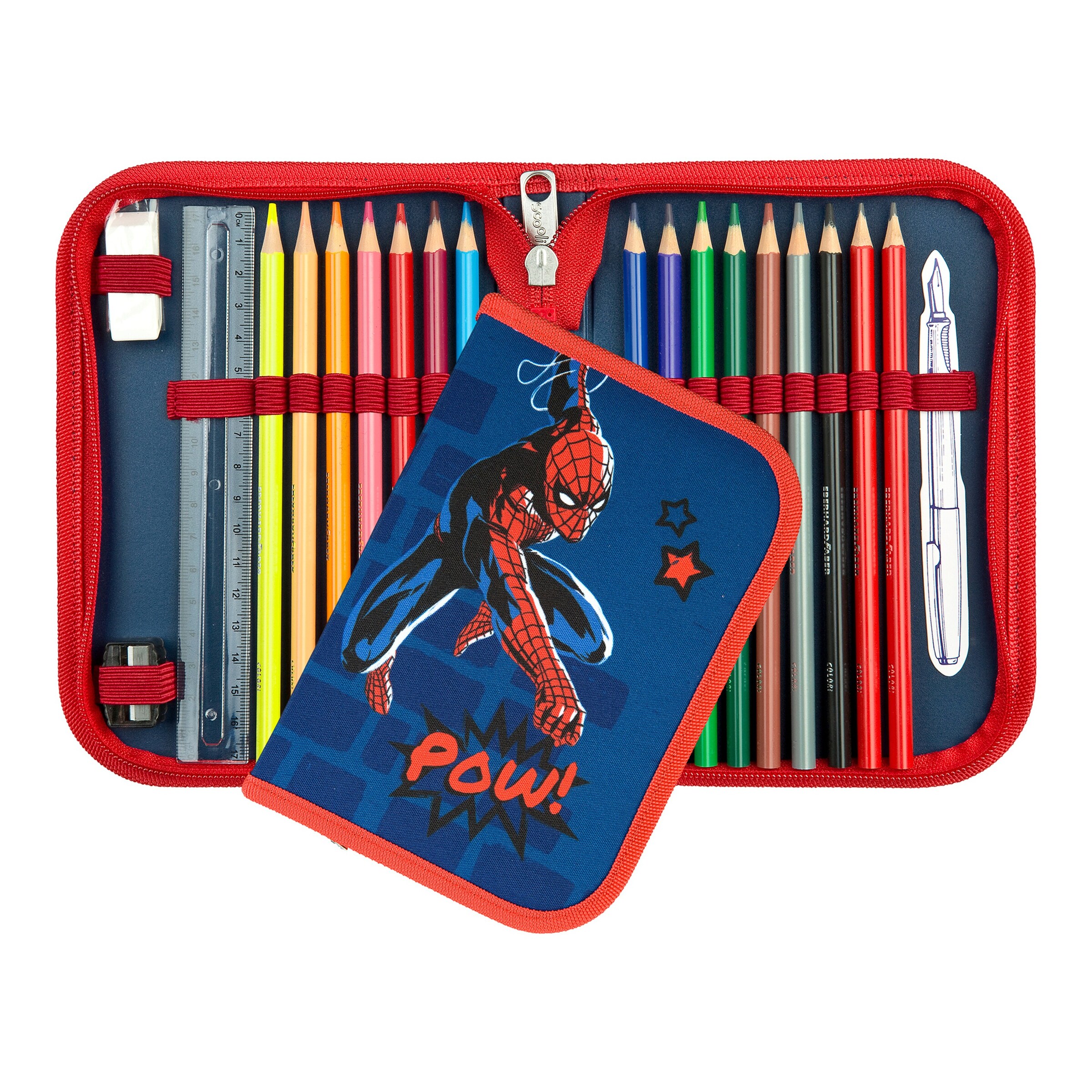 Scooli Schulranzen Set EasyFit 5-tlg. blau/rot - Spider-Man