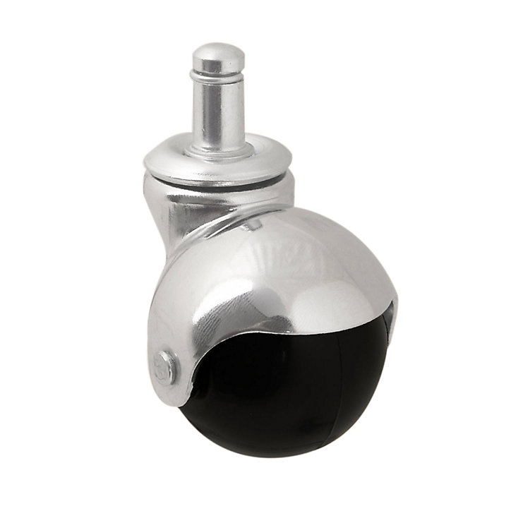 Roulette bille pivotante sans frein ø50 mm, tige, charge max 40kg