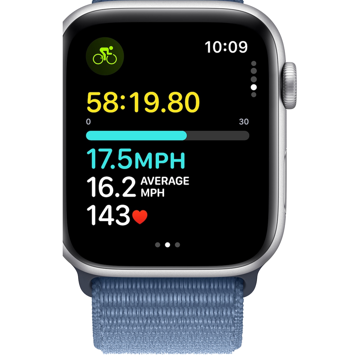 Apple Watch SE 2nd Gen 44mm LTE (Silver Alu/Winter blue sport loop)
