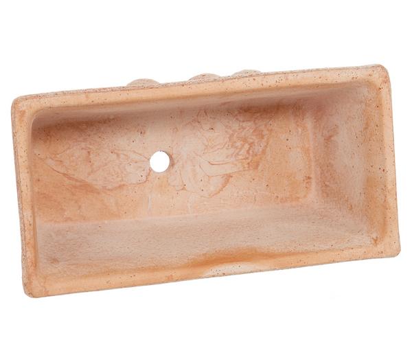 Degrea Terrakotta-Blumenkasten mit Olivendekor