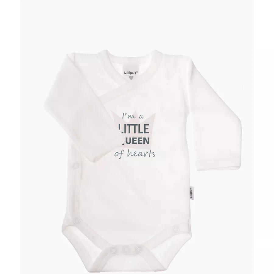 Liliput Langarm Wickelbody 2er Pack Daddys Girl weiß