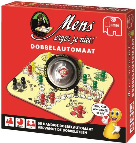 Jumbo - Mens Erger Je Niet! - Dobbelautomaat - Bordspel