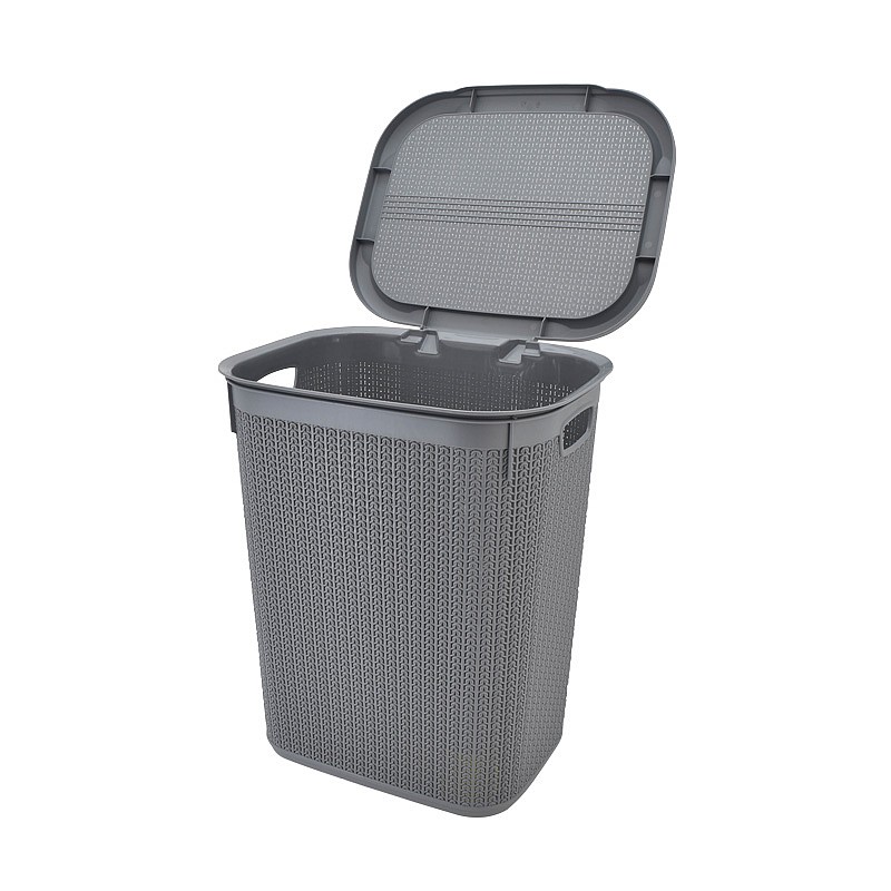 Coffre à linge 'Novi' gris