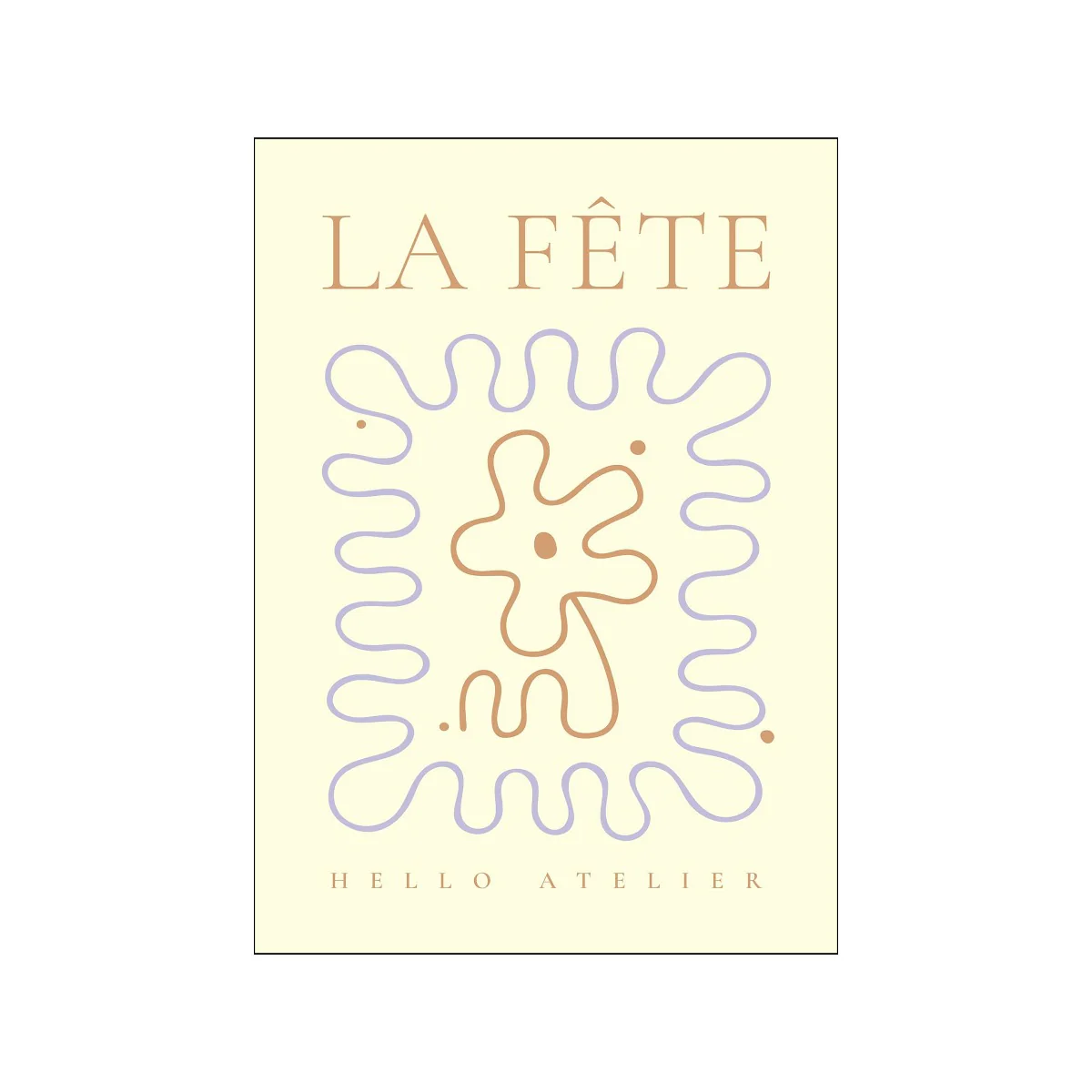 Poster & Frame  Hello Atelier plakat - La fete 01