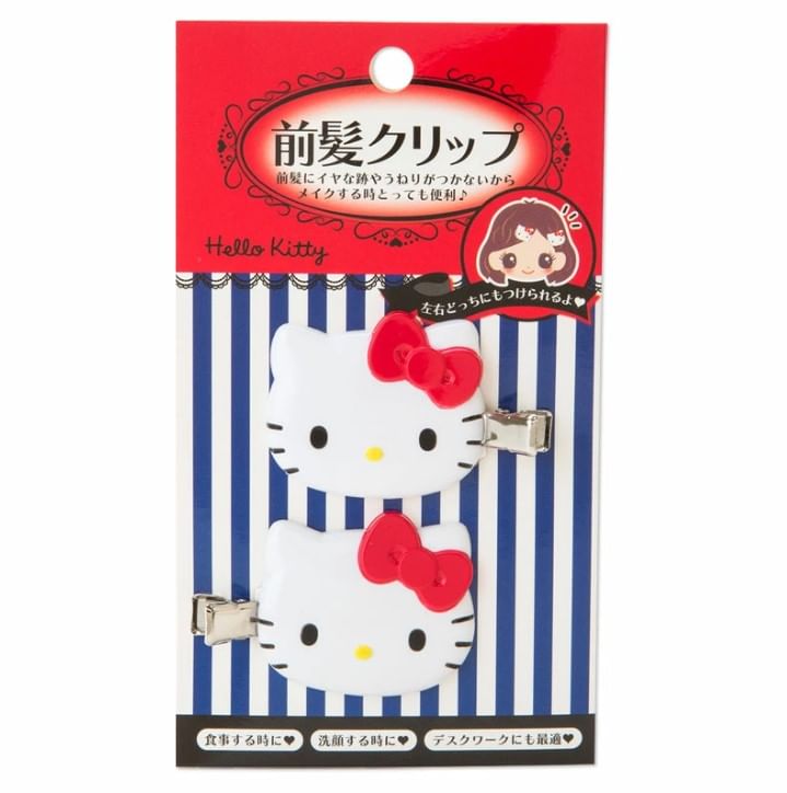Sanrio - Hello Kitty Bangs Haarspeld - Rood (Set van 2)