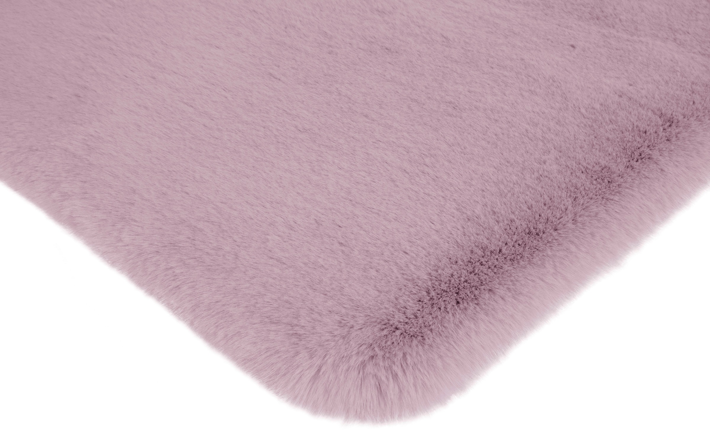 my home Badematte »Rabbit Badematten, Badvorleger, Badezimmer Teppich« Höhe 30 mm rutschhemmend beschichtet fussbodenheizungsgeeignet | schnell trocknend | strapazierfähig Kaninchenfell-Haptik, Badteppich, rechteckig, rund & als 3-tlg. Set