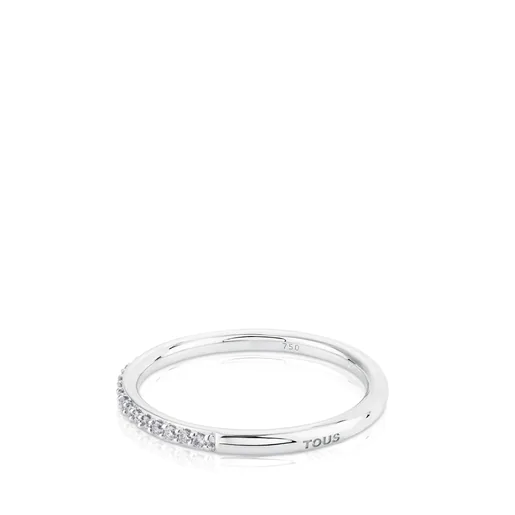 Anel Les Classiques em ouro branco com diamantes