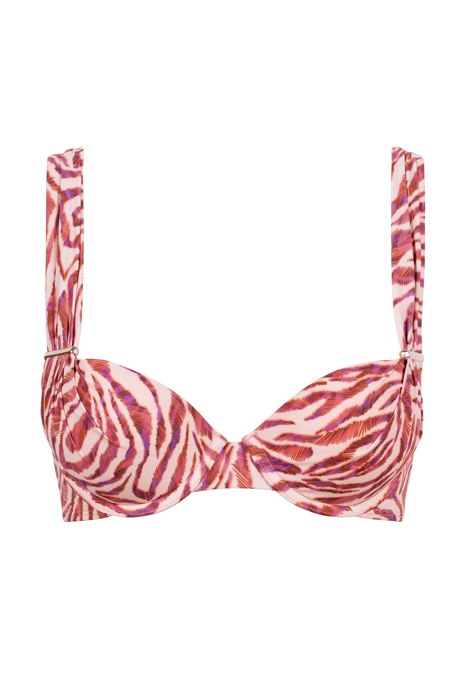 FELINE ENERGY - Haut de maillot de bain push-up coques | Rose