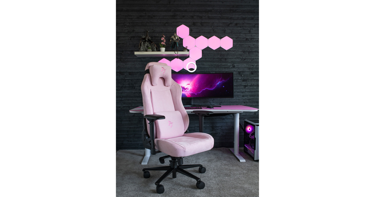 ArozziVernazza Supersoft Fabric - Pink gamestoel  (Roze)