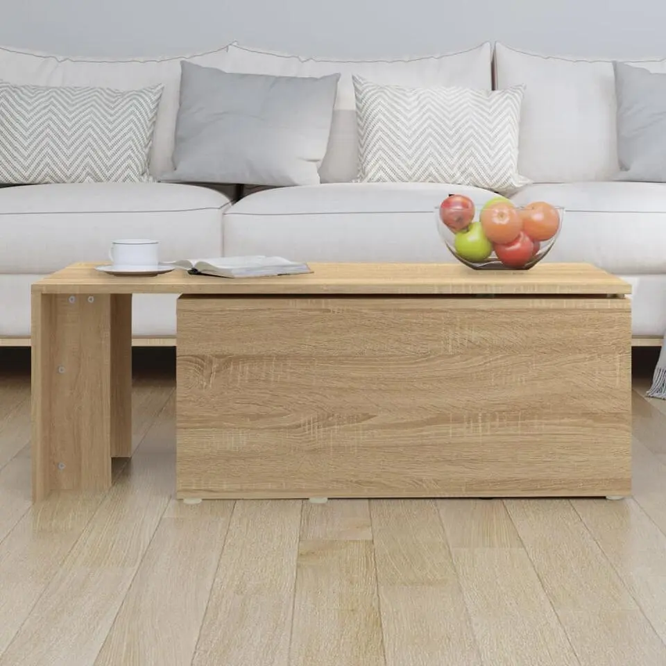 vidaXL - Salontafel - Bruin - Bewerkt hout