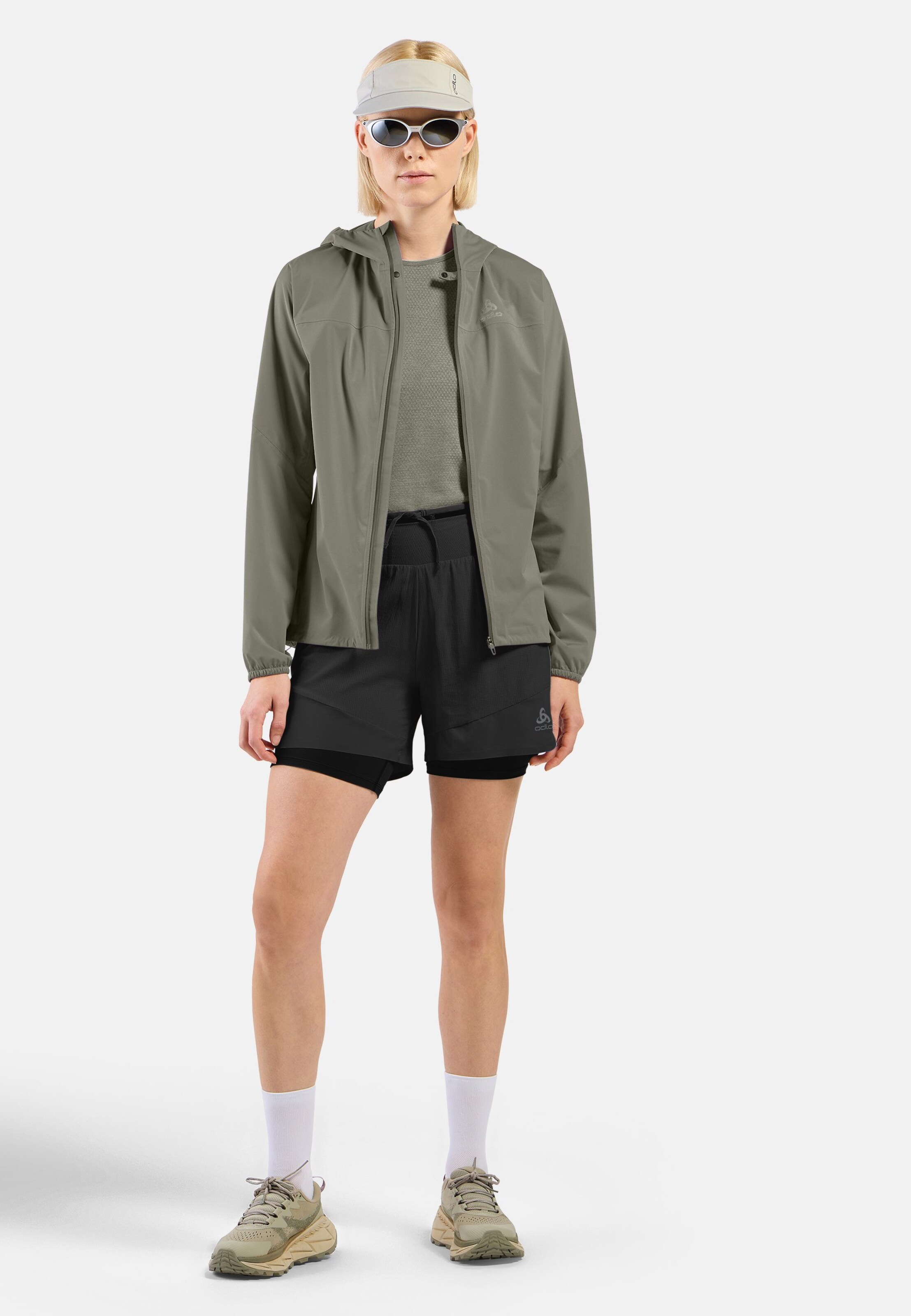 Wasserdichte X-Alp Performance Knit Laufjacke in vetiver