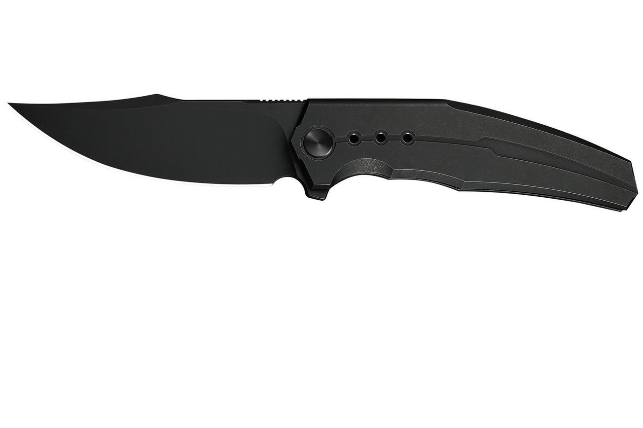 WE Knife Kyklos WE23086-1 Blackwashed M390, Black Titanium, zakmes