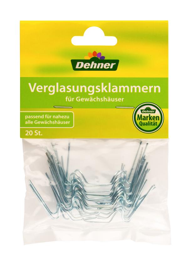 Dehner Glasfederklammern, 20 Stück