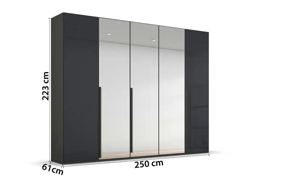 Drehtürenschrank 5 Stück 251 cm
