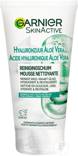 Garnier Skinactive Mousse Nettoyante Acide Hyaluronique Aloe Vera Tube 150ml