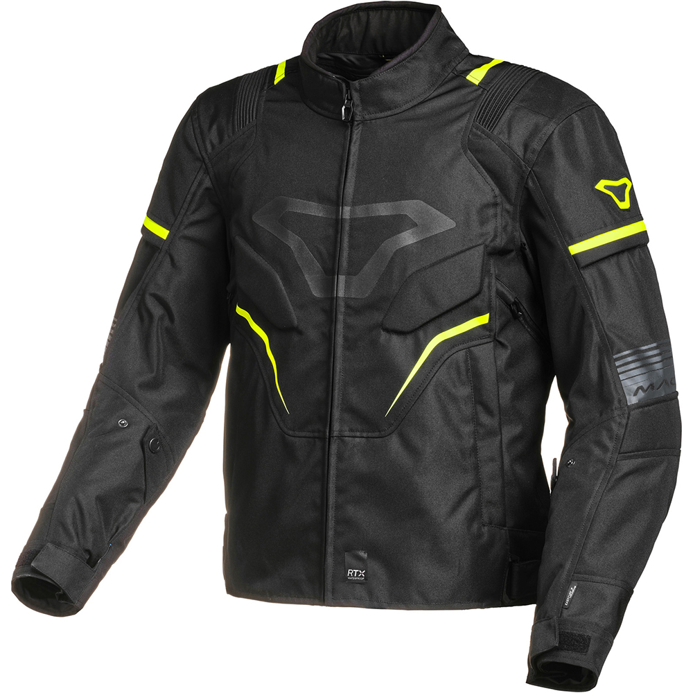 Macna - Blouson Adept Noir / Jaune fluo