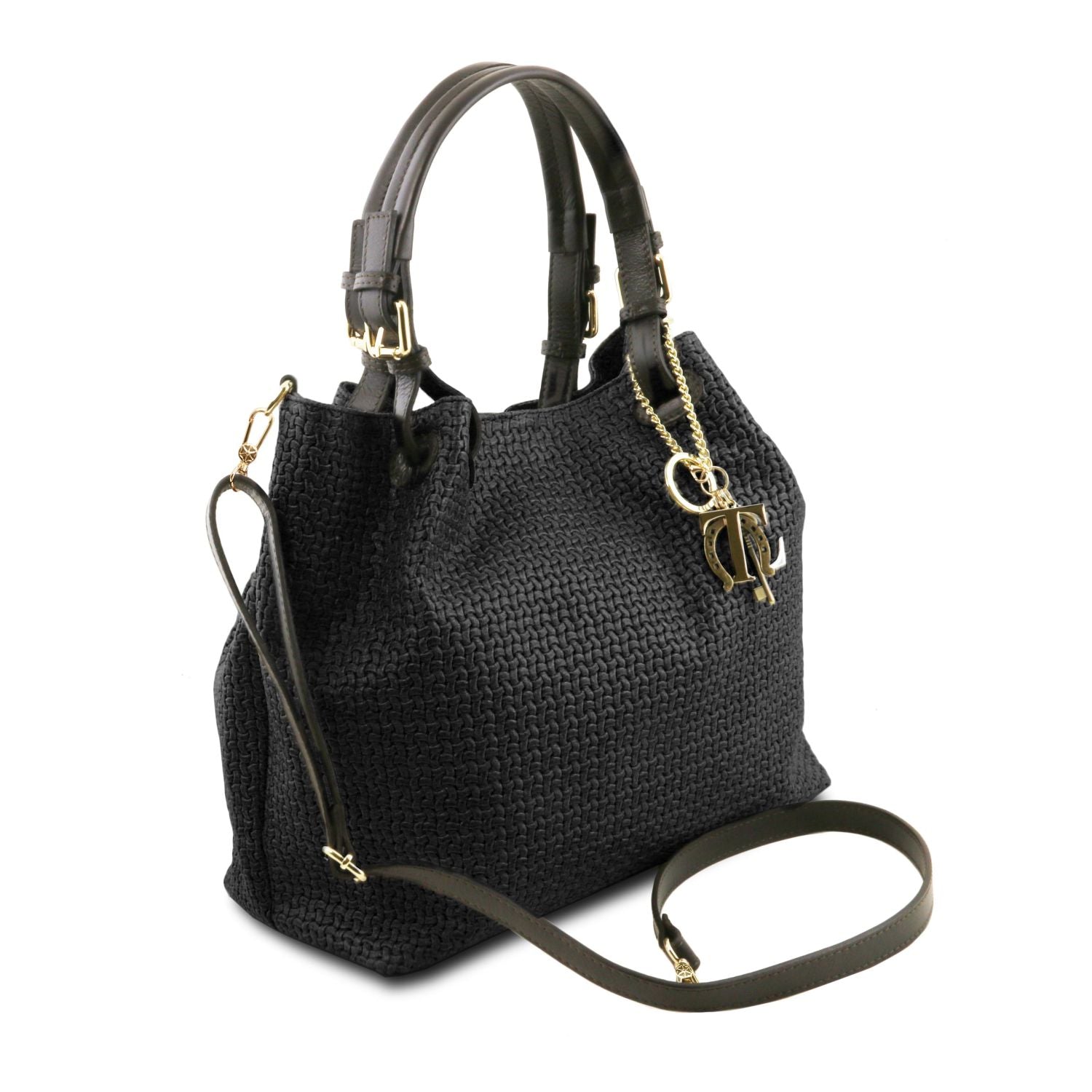 TL141573 – TL KeyLuck – Woven printed leren shopping tas