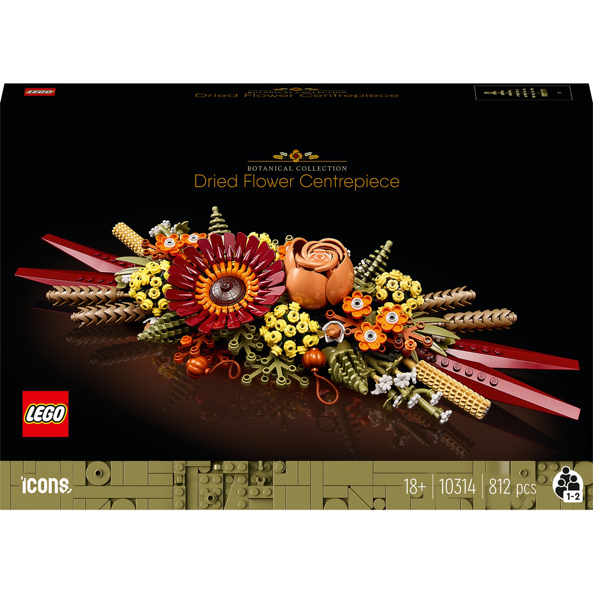 LEGO Konstruktionsspielzeug Icons Trockenblumengesteck