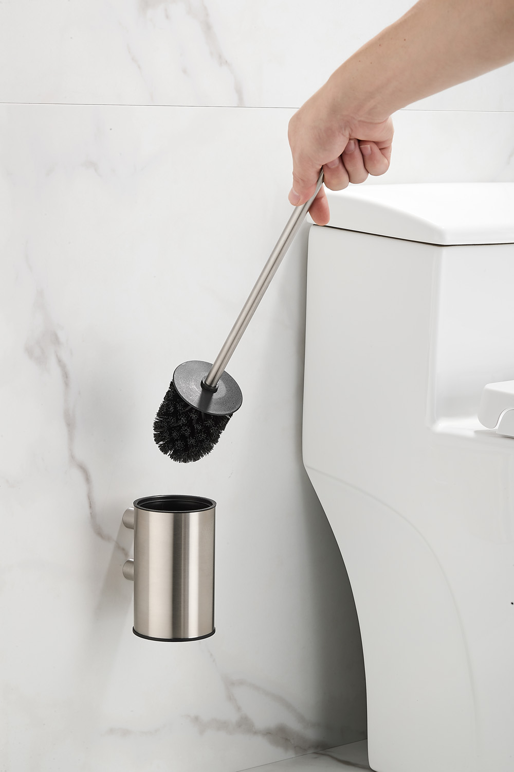 Saniclear Academy toiletborstel RVS