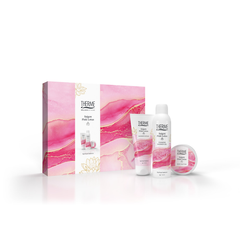 Therme Wellness Treatment Geschenkset Saigon Pink Lotus1 set
