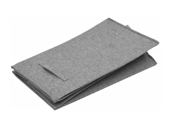 Panier à linge pliable Gris 51x34,5x59 Tissu en faux lin