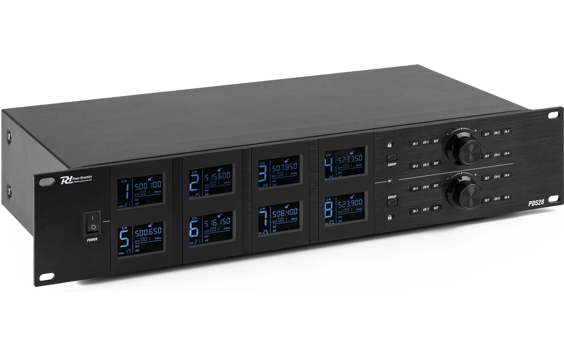 Drahtlossystem PD528<br>Funksystem mit 8 Mikrofonen