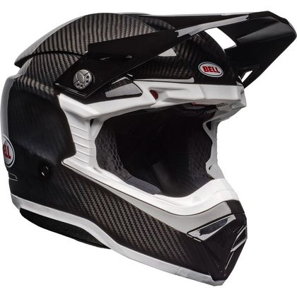 Casque cross Bell MOTO-10 SOLID 2023 - Noir / Blanc