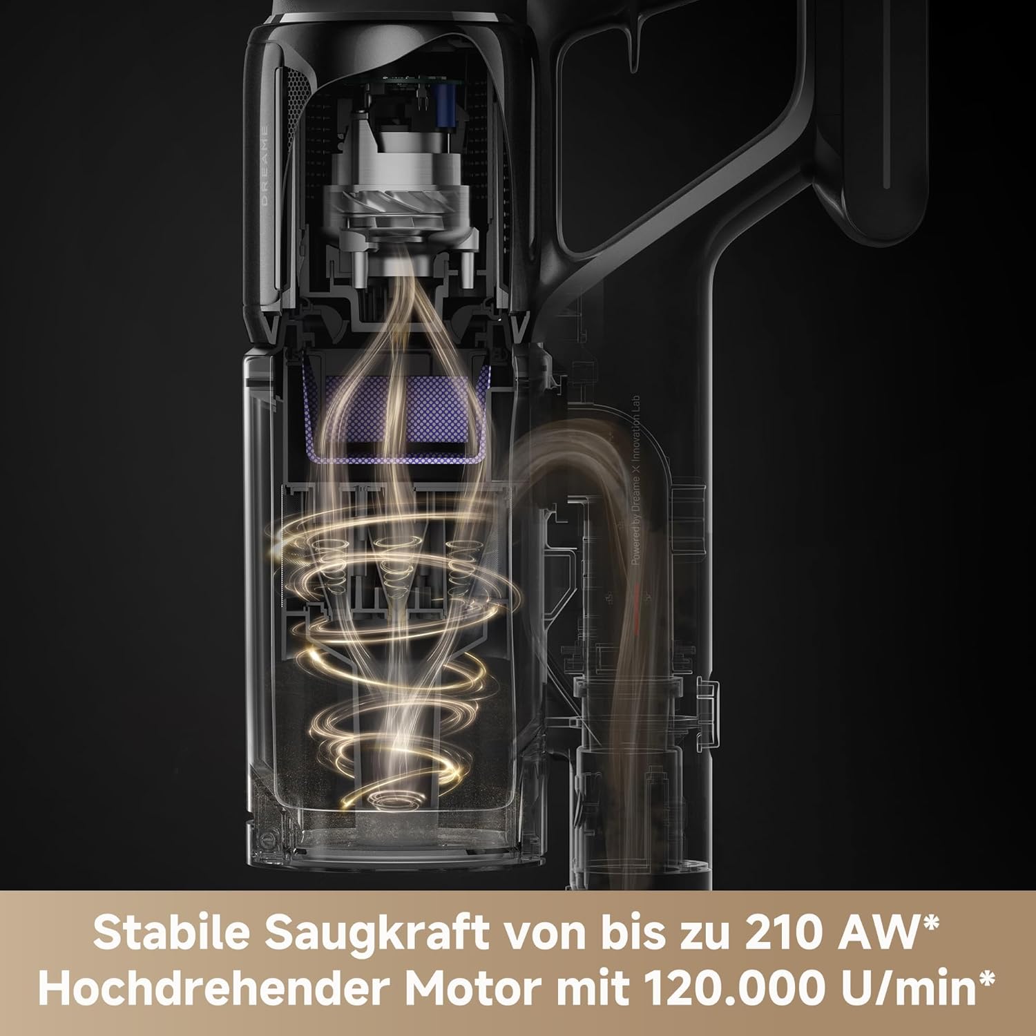 dreame Z10 Akku-Stabstaubsauger, 24,000PA / 210AW, 90min Laufzeit, H14-HEPA, 99,99%, Staubsicht-Tech, verhedderungsfrei für alle Böden, Auto-Erkennung & Saugkraft-Anpassung