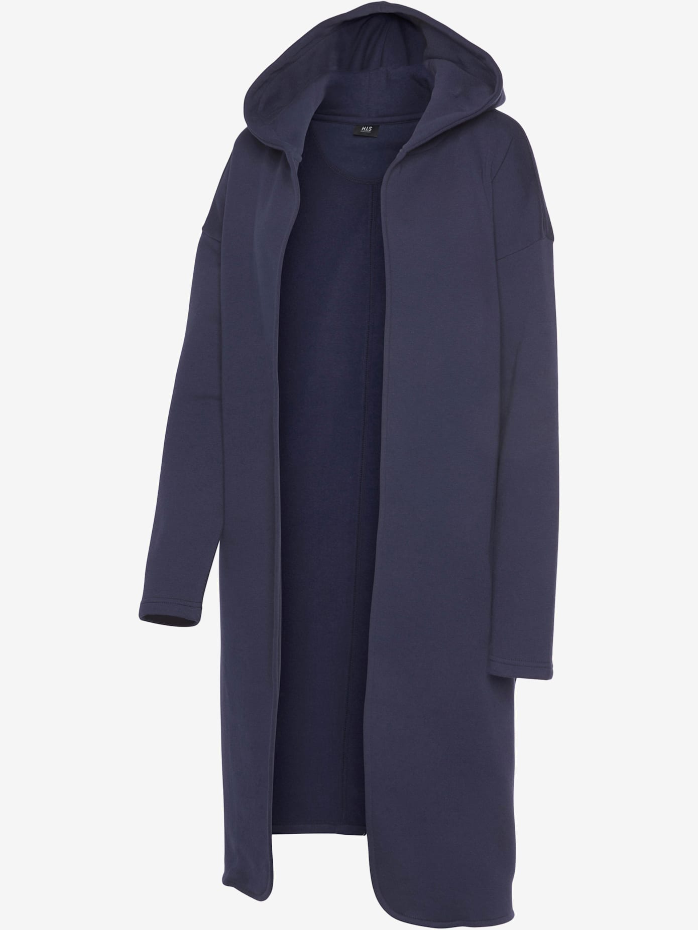 Veste sweat longue à capuche
